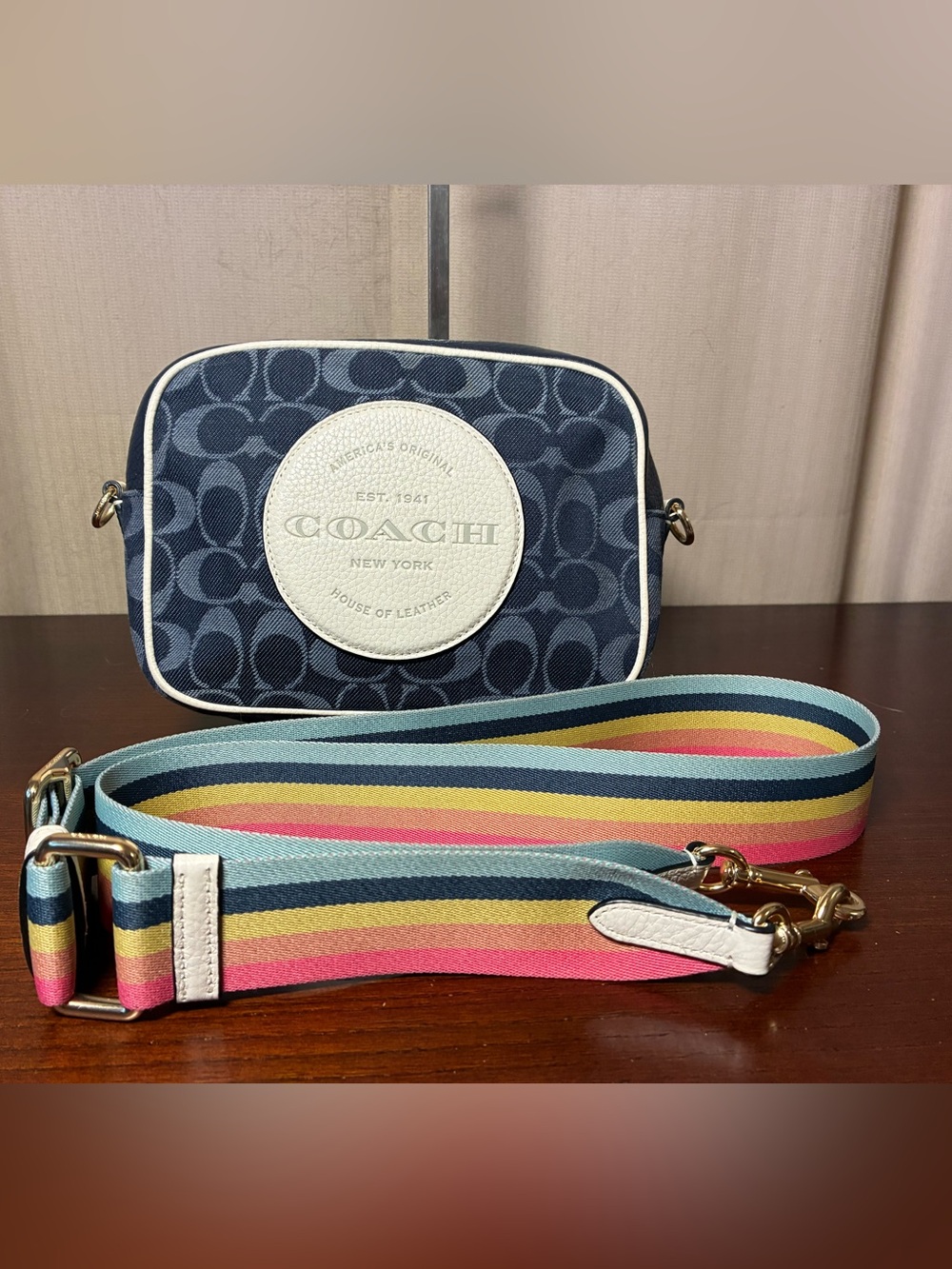 Coach Dempsey Denim Crossbody